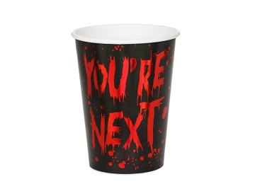 Cups You're next, 250 ml, black-red (1 pkt / 6 pc.)