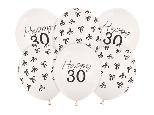 Balloons 30 cm, 30, Pastel Off-white (1 pkt / 6 pc.)