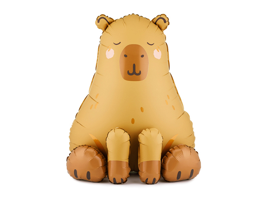 Foil balloon Capybara, 63x80 cm, mix