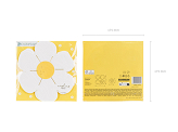 Napkins Daisy, 16x16.5 cm, mix (1 pkt / 12 pc.)