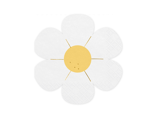 Napkins Daisy, 16x16.5 cm, mix (1 pkt / 12 pc.)