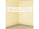 Paper garland IHS Chalice, white, 3m
