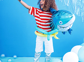 Foil balloon Shark, 102x62 cm, mix