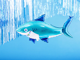 Foil balloon Shark, 102x62 cm, mix