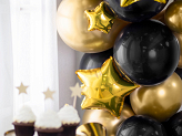 Foil balloons Star, 25 cm, gold (1 pkt / 25 pc.)