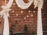 Pampas grass artificial, light cream, 10x45cm