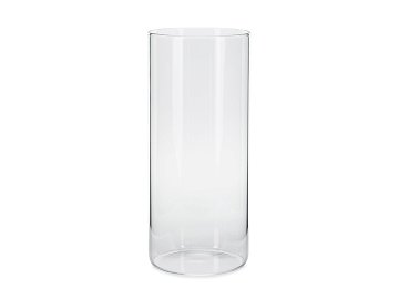 Glass tube for candles, 10x23cm