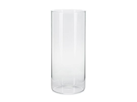 Glass tube for candles, 10x23cm