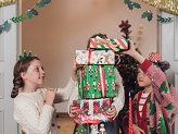 Wrapping paper - Christmas car, 70x200 cm