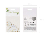 Cupcake toppers - Dove, 14.5 cm, mix (1 pkt / 6 pc.)