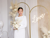 Backdrop stand, midi arch, gold, 80x180 cm
