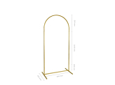 Backdrop stand, midi arch, gold, 80x180 cm