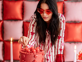Heart-shaped Flame Glasses, red