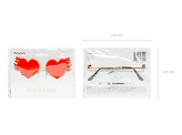 Heart-shaped Flame Glasses, red