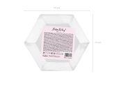 Plates Happy B'day!, light powder pink, 20cm (1 pkt / 6 pc.)