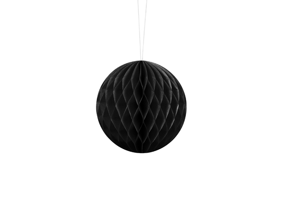 Honeycomb Ball, black, 10cm