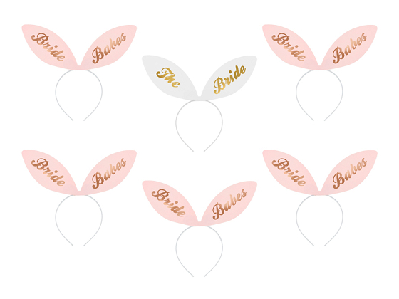 Headbands Bride Squad, 29x25 cm (1 pkt / 6 pc.)