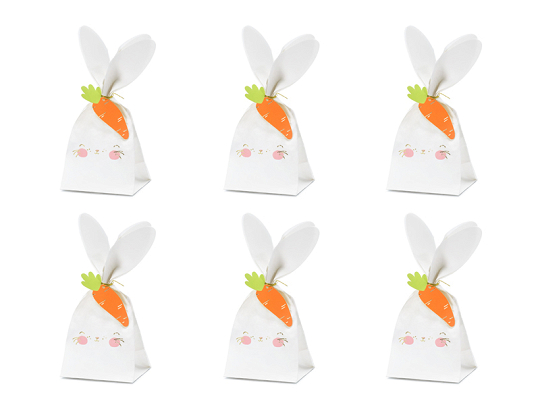 Treat bags Rabbit, mix, 7.5x9x22.5 cm (1 pkt / 6 pc.)