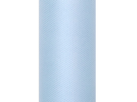 Tulle Plain, sky-blue, 0.15 x 9m (1 pc. / 9 lm)