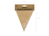 Bunting, kraft, 2.1 m