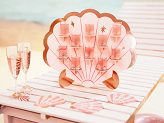 Shot wall Seashell, 43x38 cm, pink