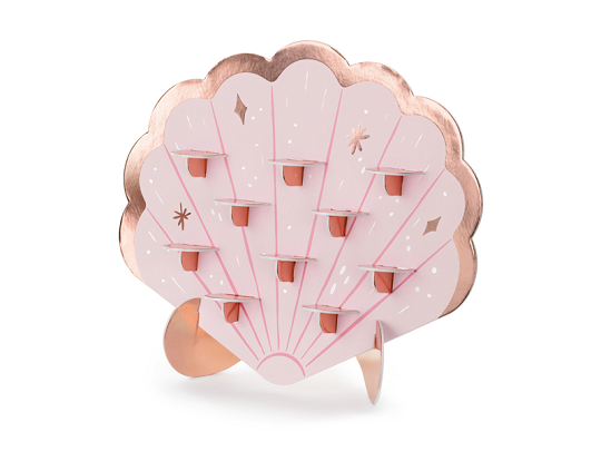 Shot wall Seashell, 43x38 cm, pink