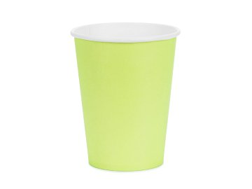 Paper Cups, light green, 250ml (1 pkt / 6 pc.)