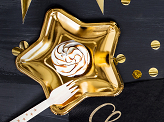 Paper Plates Star, gold, 18cm (1 pkt / 6 pc.)