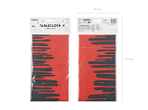 Paper tablecloth Dripping blood, 180x120 cm, red-black