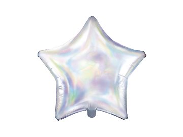 Foil Balloon Star, 48cm, iridescent