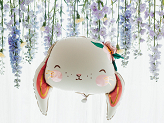 Foil balloons Rabbit, 65x55 cm, mix