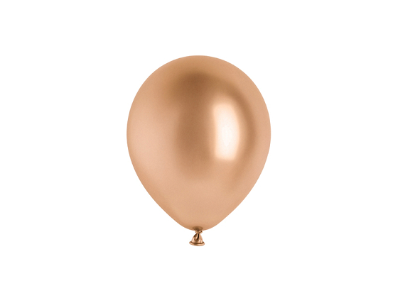 Glossy Balloons 12cm, rose gold (1 pkt / 50 pc.)