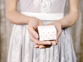 Boxes Hearts, white, 6x3.5x5.5cm (1 pkt / 10 pc.)