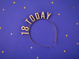 Headband 18 Today, gold