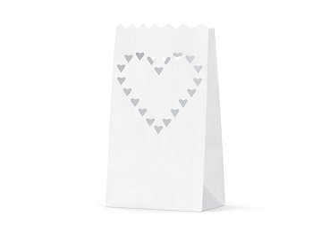 Lanterns, candle bags, 15 x 9 x 26cm (1 pkt / 10 pc.)