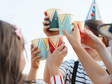 Circus Cups, mix, 220 ml (1 pkt / 6 pc.)