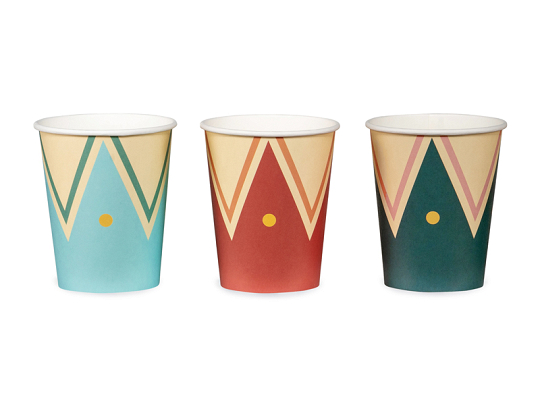 Circus Cups, mix, 220 ml (1 pkt / 6 pc.)