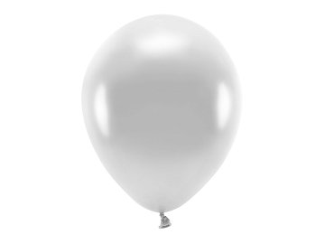 Eco Balloons 30cm metallic, silver (1 pkt / 10 pc.)