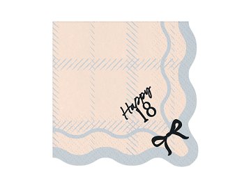 Happy 18 Napkins, 33x33 cm, mix (1 pkt / 12 pc.)