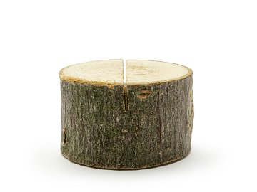 Wooden place cards holders, diameter 3-4cm (1 pkt / 10 pc.)