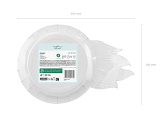 Plates Wheel, 26.5x18 cm, mix (1 pkt / 6 pc.)