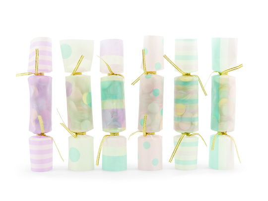 Confetti Cracers, mix,  3x17x3,5cm (1 pkt / 6 pc.)