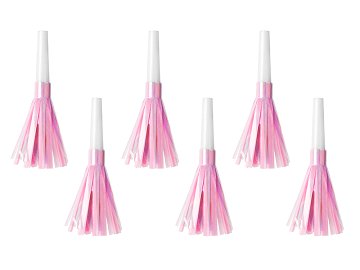 Party horns, light pink (1 pkt / 6 pc.)