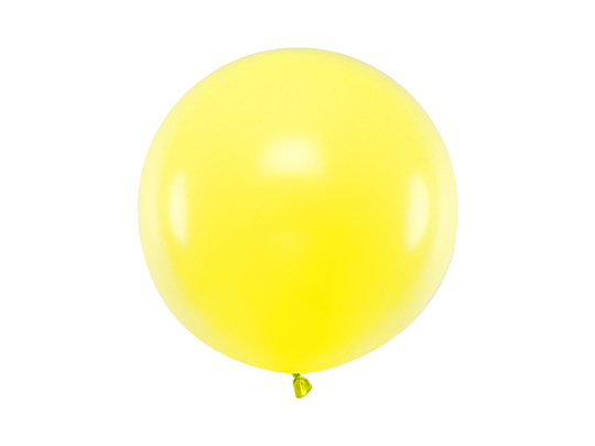 Round balloon 60 cm, Pastel Lemon Zest