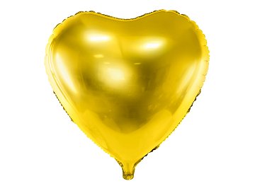 Foil Balloon Heart, 61cm, gold