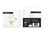 Napkins Holy Baptism, 33x33cm, gold (1 pkt / 20 pc.)