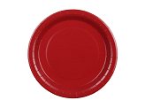 Paper Plates, dark red, 23 cm (1 pkt / 6 pc.)