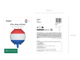 Foil balloon Dutch Flag, 35 cm, mix