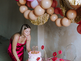 Linking balloons, 33 cm, nude (1 pkt / 20 pc.)