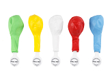 Led balloons 30 cm, mix (1 pkt / 5 pc.)